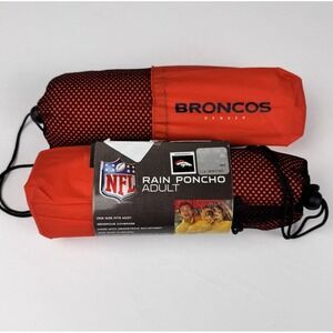 Denver Broncos Team Rain Ponchos (2) NEW‎ 20549